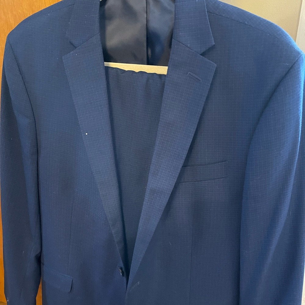 Kenneth Cole navy blue suit